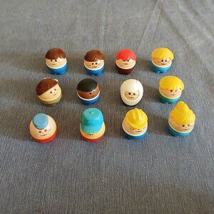 Little Tikes Toddle Tots Figures 2" Figures Set B of 12 Used